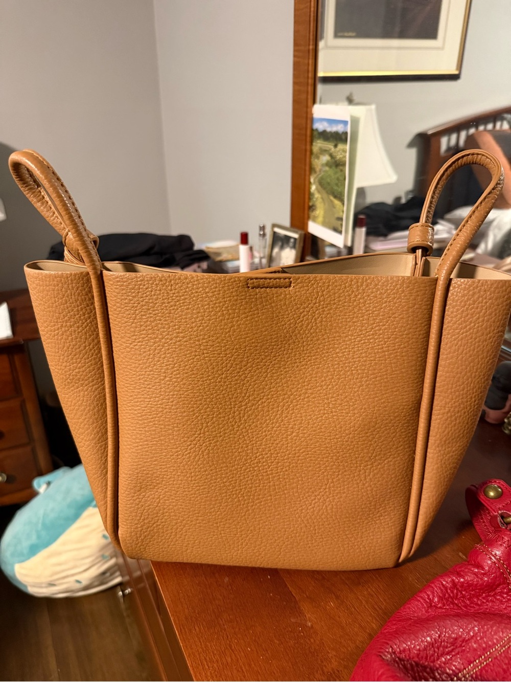Antik Kraft Pebbled Tan Shoulder Tote
